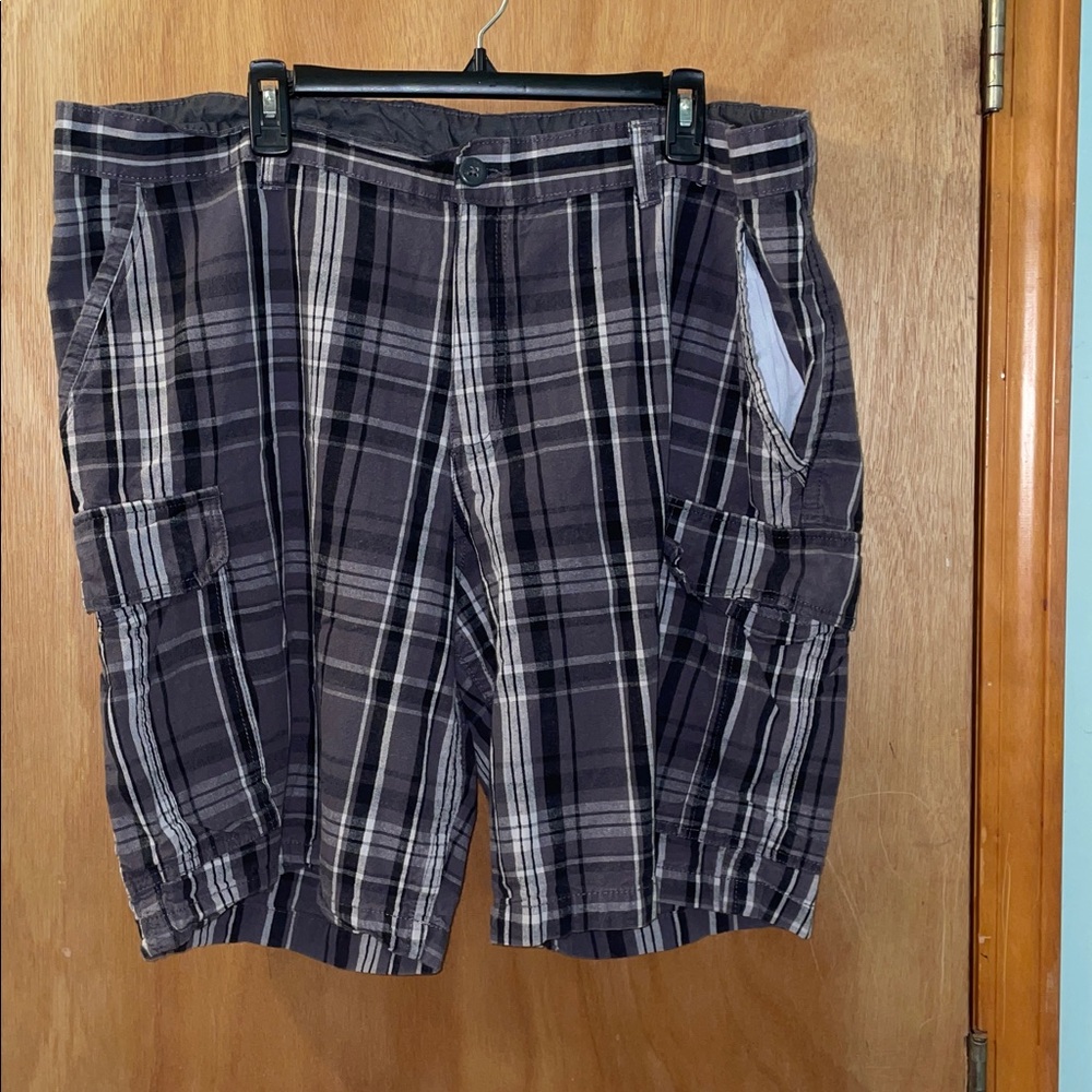 Faded Glory Men's Plaid Cargo Shorts size 44
